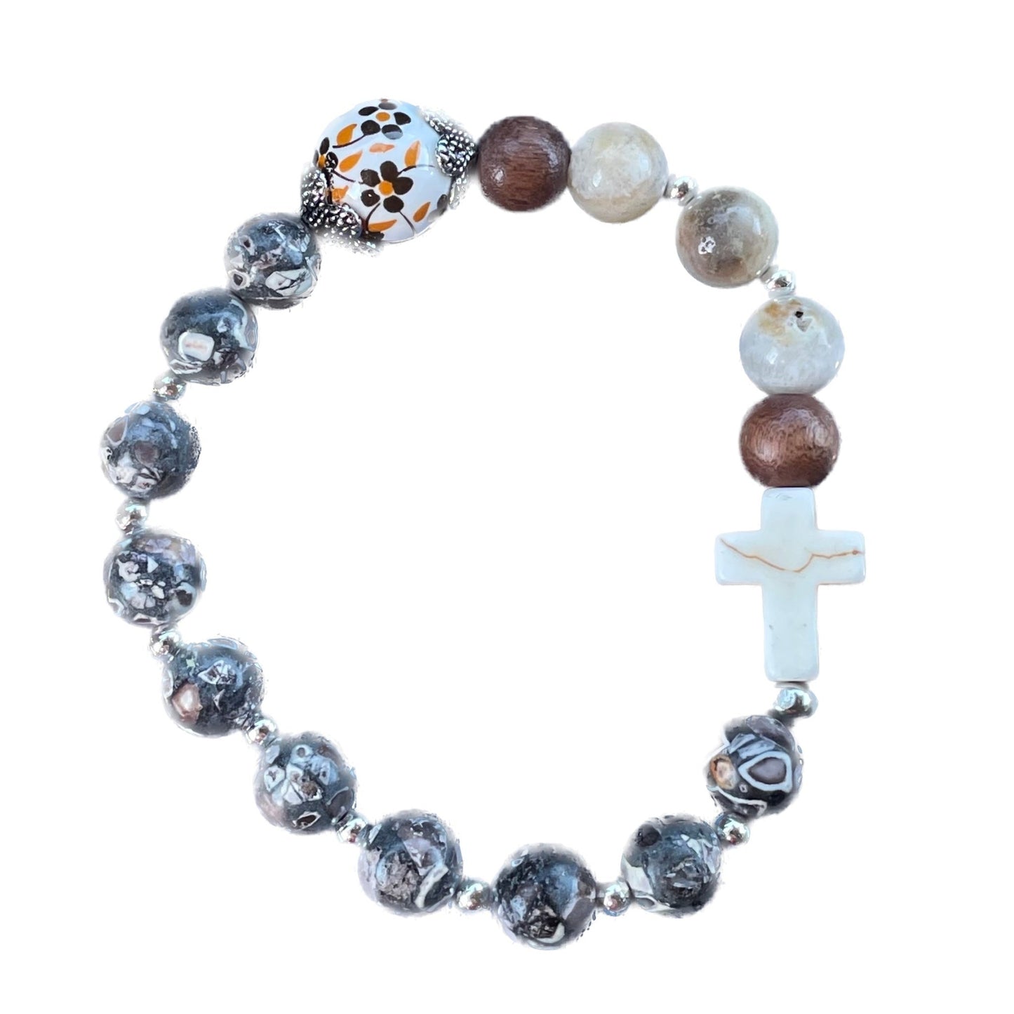 Brown Flower Detail - Simply Grateful Co