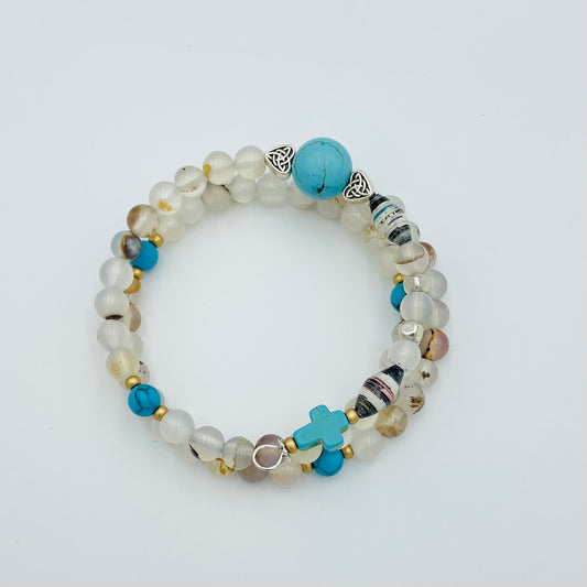 Wire Wrap Handmade Rosary Bracelet